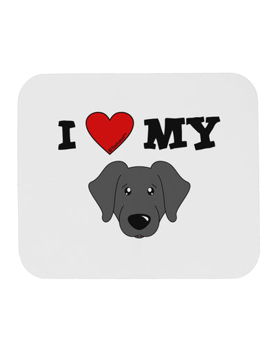 I Heart My - Cute Black Labrador Retriever Dog Mousepad by TooLoud-TooLoud-White-Davson Sales