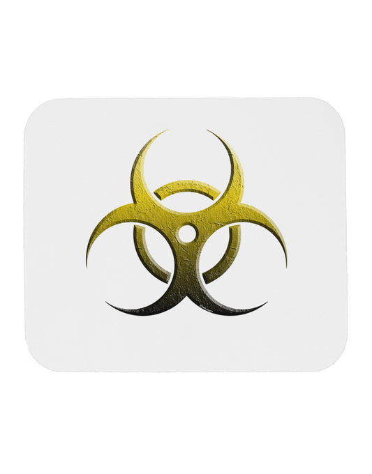 Biohazard Symbol Yellow Stone Apocalypse Mousepad-TooLoud-White-Davson Sales