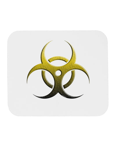 Biohazard Symbol Yellow Stone Apocalypse Mousepad-TooLoud-White-Davson Sales