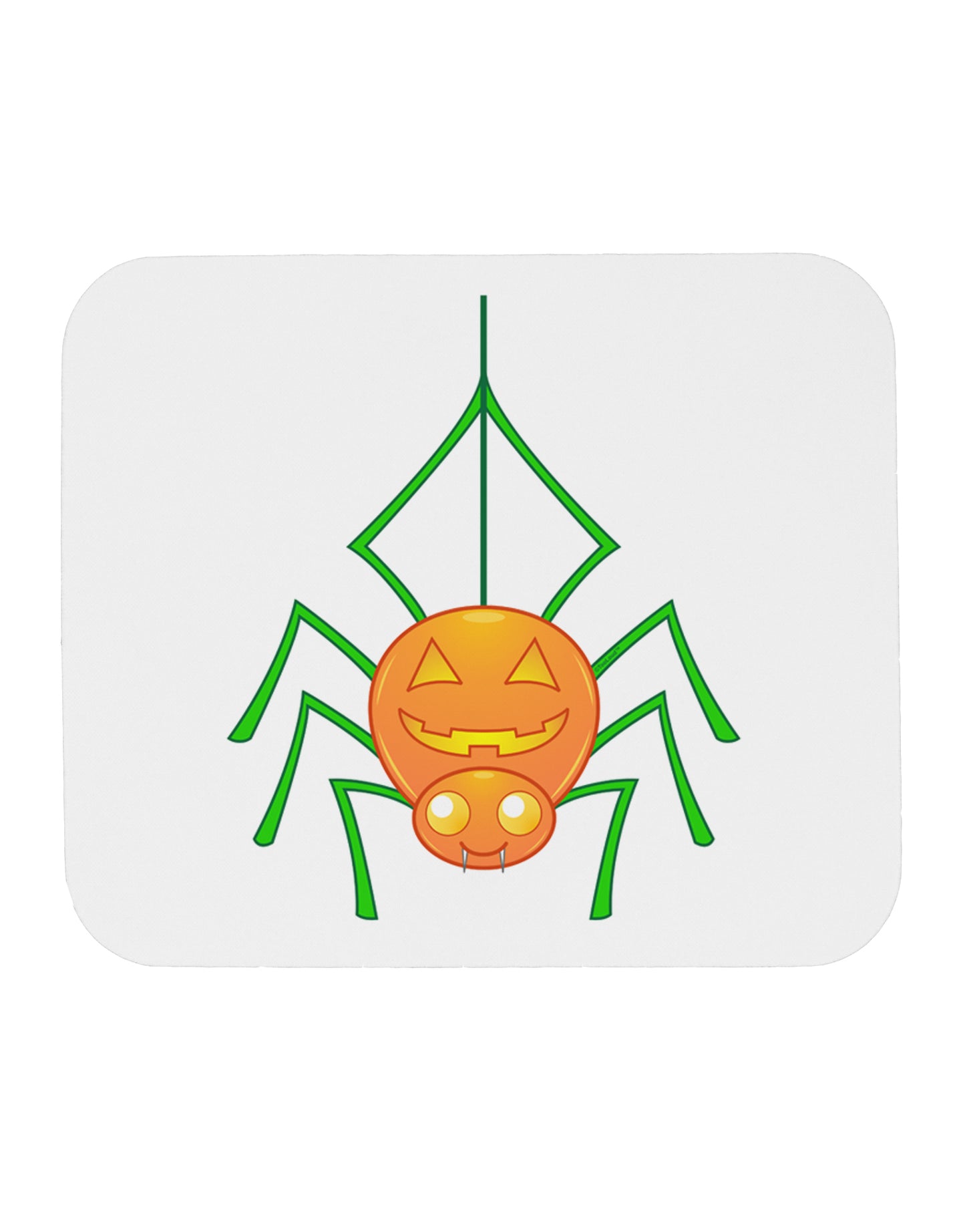 Cute Pumpkin Spider - Halloween Mousepad-TooLoud-White-Davson Sales