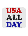 USA All Day - Distressed Patriotic Design Mousepad by TooLoud-TooLoud-White-Davson Sales