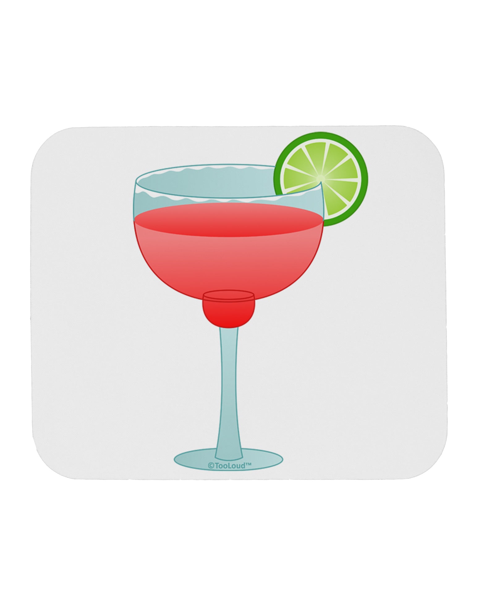 Red Margarita with Lime - Cinco de Mayo Mousepad by TooLoud-TooLoud-White-Davson Sales