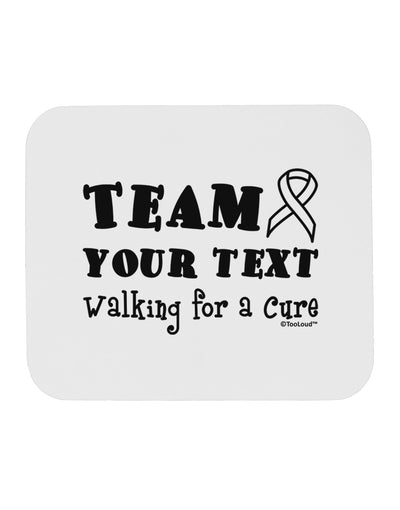 Personalized Team -Name- Walking for a Cure Mousepad-TooLoud-White-Davson Sales