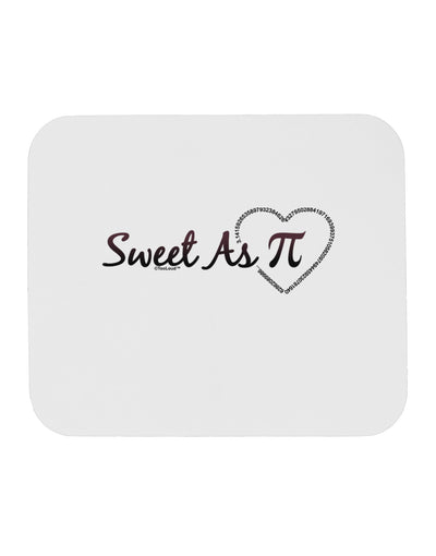 Sweet As Pi Mousepad-TooLoud-White-Davson Sales