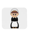 Cute Pilgrim Girl Thanksgiving Mousepad-TooLoud-White-Davson Sales