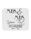 Personalized Mrs and Mrs Lesbian Wedding - Name- Established -Date- Design Mousepad-TooLoud-White-Davson Sales