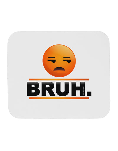 Bruh Emoji Mousepad-TooLoud-White-Davson Sales