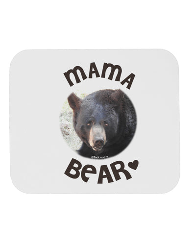 Black Bear - Mama Bear Mousepad-TooLoud-White-Davson Sales