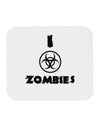 I Biohazard Zombies - Apocalypse Mousepad-TooLoud-White-Davson Sales