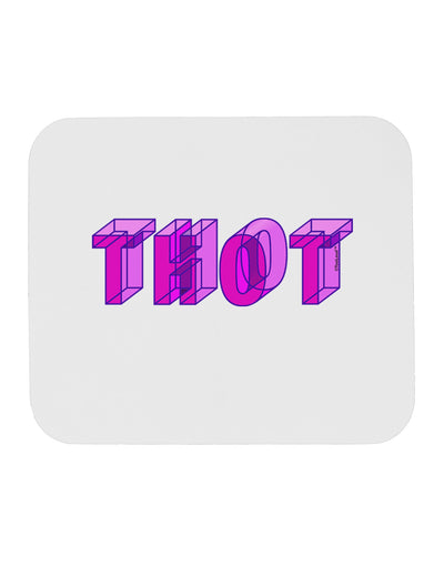 THOT Artistic Text Mousepad-TooLoud-White-Davson Sales