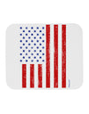 Red and Blue Stamp Style American Flag - Distressed Mousepad by TooLoud-TooLoud-White-Davson Sales