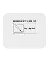 Zombie Survival Tip # 17 - Big Stick Mousepad-TooLoud-White-Davson Sales