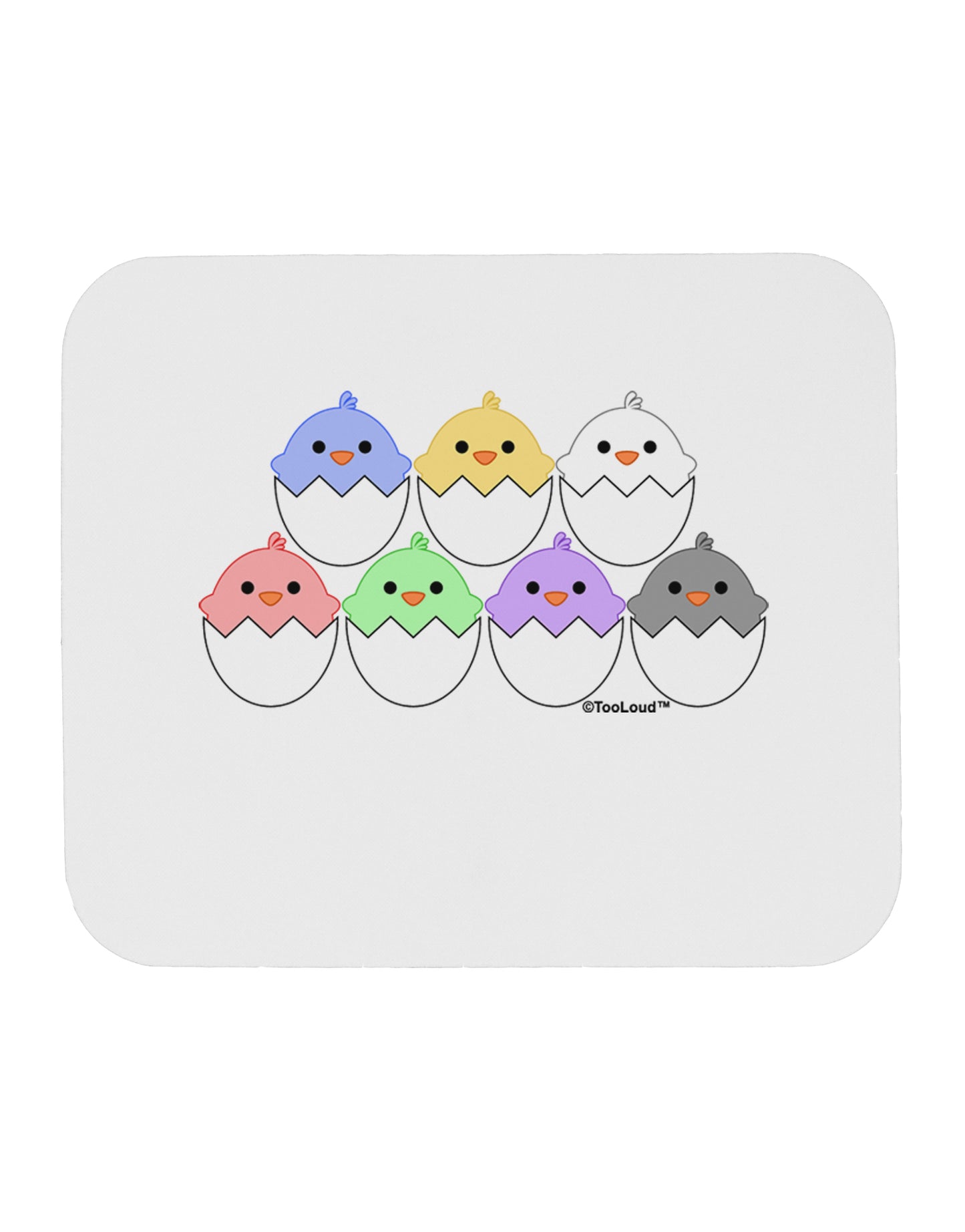 Cute Hatching Chicks Group Mousepad by TooLoud-TooLoud-White-Davson Sales