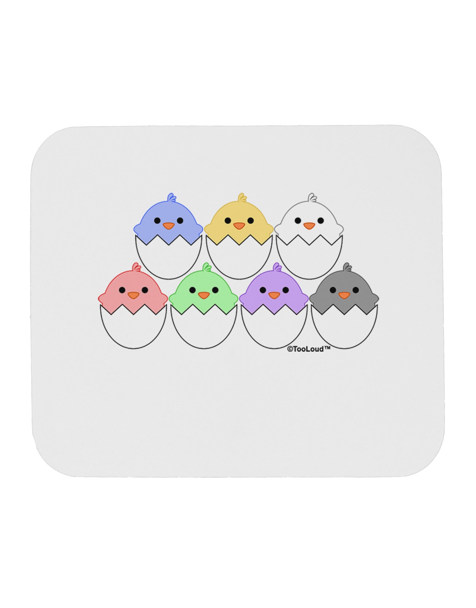 Cute Hatching Chicks Group Mousepad by TooLoud-TooLoud-White-Davson Sales