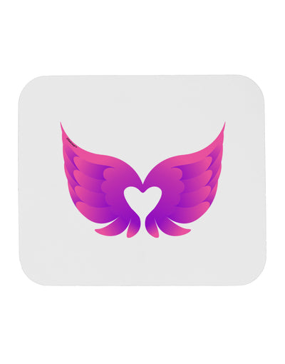 Cute Angel Wings Pair Heart Mousepad-TooLoud-White-Davson Sales