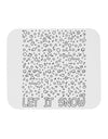 Let It Snow Text Snowflakes - Christmas Mousepad-TooLoud-White-Davson Sales