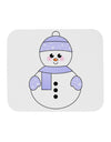 Cute Snowman With Hat and Scarf Christmas Mousepad-TooLoud-White-Davson Sales