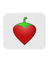 Chili Pepper Heart Mousepad-TooLoud-White-Davson Sales