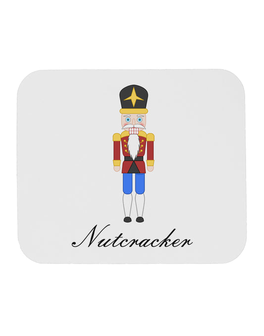Nutcracker Design - Red Gold Black Text Mousepad-TooLoud-White-Davson Sales