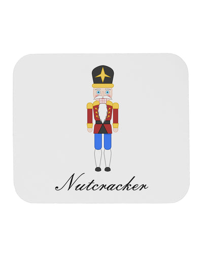 Nutcracker Design - Red Gold Black Text Mousepad-TooLoud-White-Davson Sales