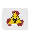 Recycle Biohazard Sign Mousepad by TooLoud-TooLoud-White-Davson Sales