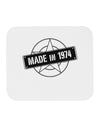 40th Birthday Made In Birth Year 1974 Mousepad-TooLoud-White-Davson Sales