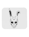Scary Bunny Face White Distressed Mousepad-TooLoud-White-Davson Sales