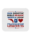Gun Shootin' Conservative Mousepad-TooLoud-White-Davson Sales