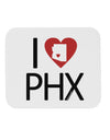 I Heart Phoenix Mousepad-TooLoud-White-Davson Sales