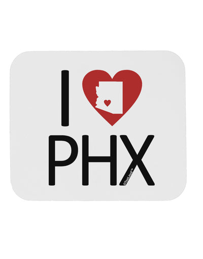 I Heart Phoenix Mousepad-TooLoud-White-Davson Sales