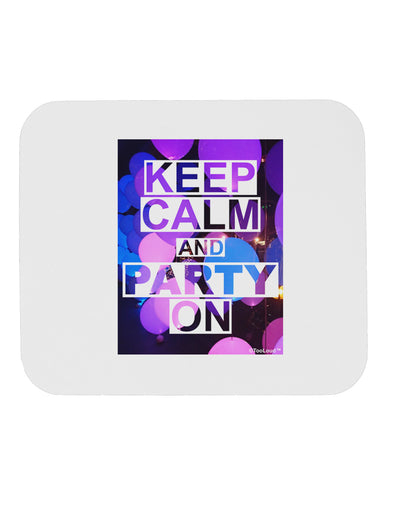 Keep Calm - Party Balloons Mousepad-TooLoud-White-Davson Sales