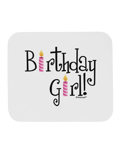 Birthday Girl - Birthday Candles Mousepad by TooLoud-TooLoud-White-Davson Sales