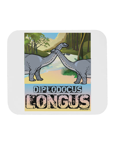 Diplodocus Longus - With Name Mousepad by TooLoud-TooLoud-White-Davson Sales