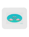 Love Birds - Flamingos Watercolor Mousepad-TooLoud-White-Davson Sales