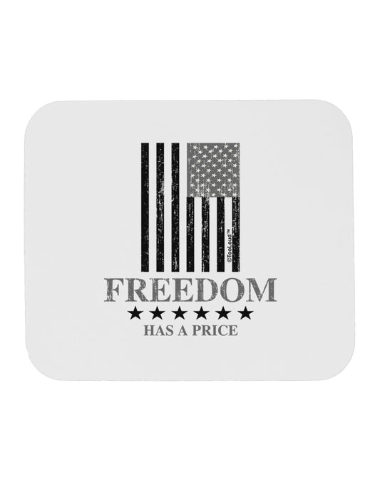 Freedom Flag BnW Mousepad-TooLoud-White-Davson Sales