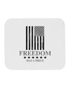 Freedom Flag BnW Mousepad-TooLoud-White-Davson Sales