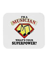 Musician - Superpower Mousepad-TooLoud-White-Davson Sales