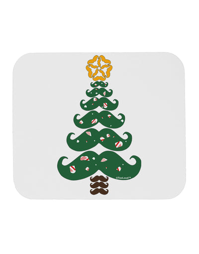 Mustache Christmas Tree Mousepad-TooLoud-White-Davson Sales