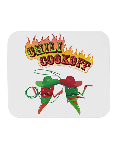 Cowboy Chili Cookoff Mousepad-TooLoud-White-Davson Sales