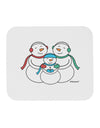 Cute Snowman Family with Boy Mousepad by TooLoud-TooLoud-White-Davson Sales