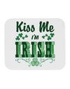 Kiss Me I'm Irish St Patricks Day Mousepad-TooLoud-White-Davson Sales