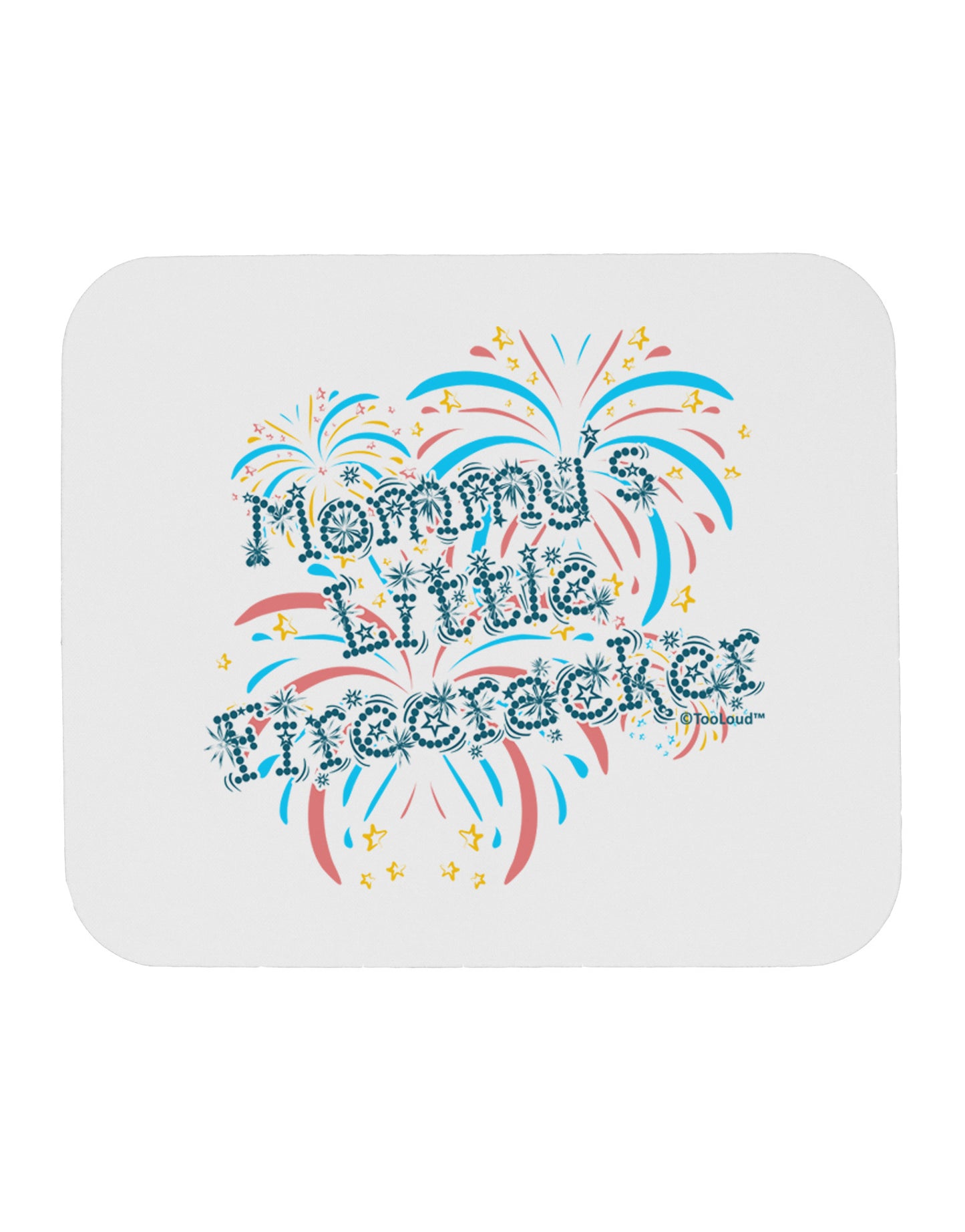 Mommy's Little Firecracker Mousepad-TooLoud-White-Davson Sales