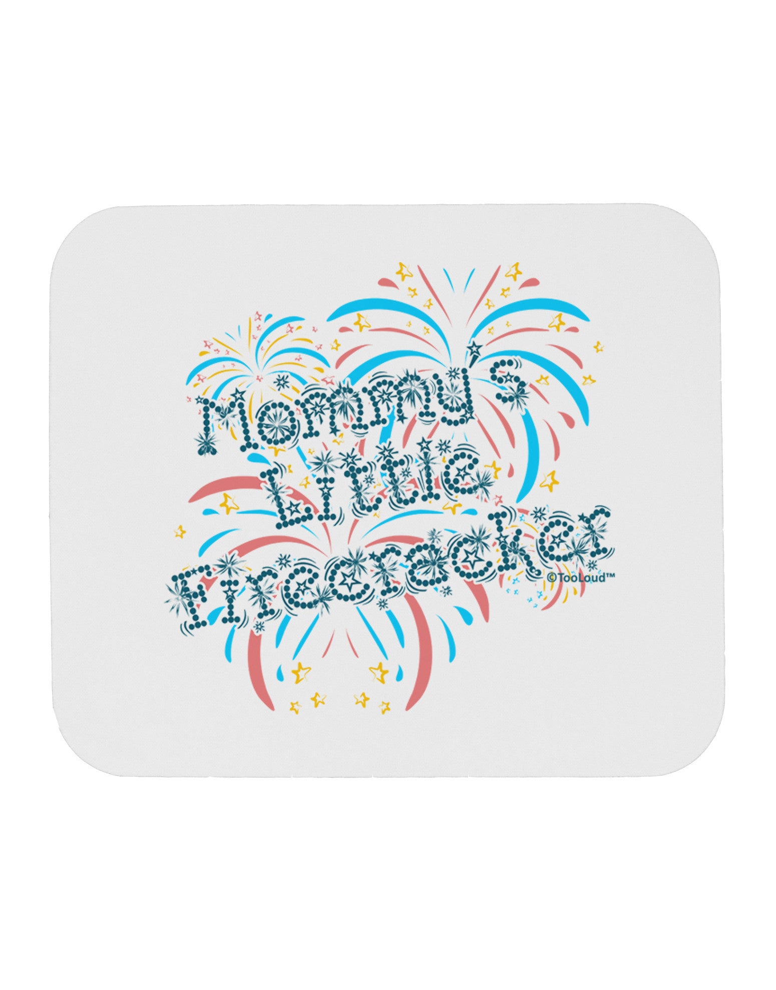 Mommy's Little Firecracker Mousepad-TooLoud-White-Davson Sales
