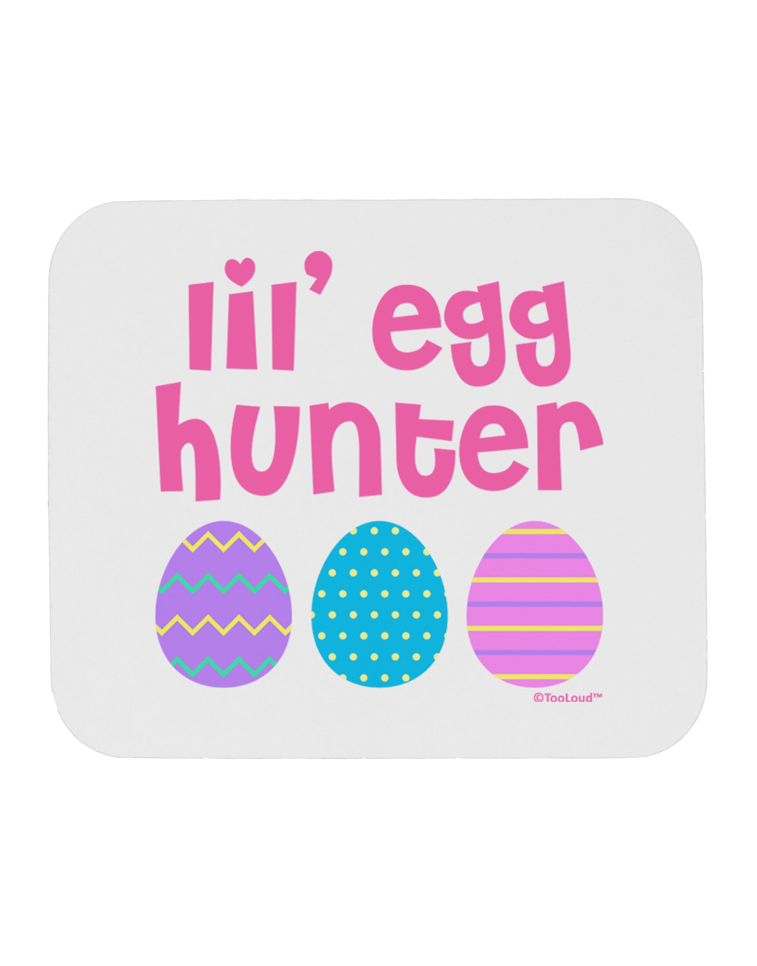 Lil' Egg Hunter - Easter - Pink Mousepad by TooLoud-TooLoud-White-Davson Sales