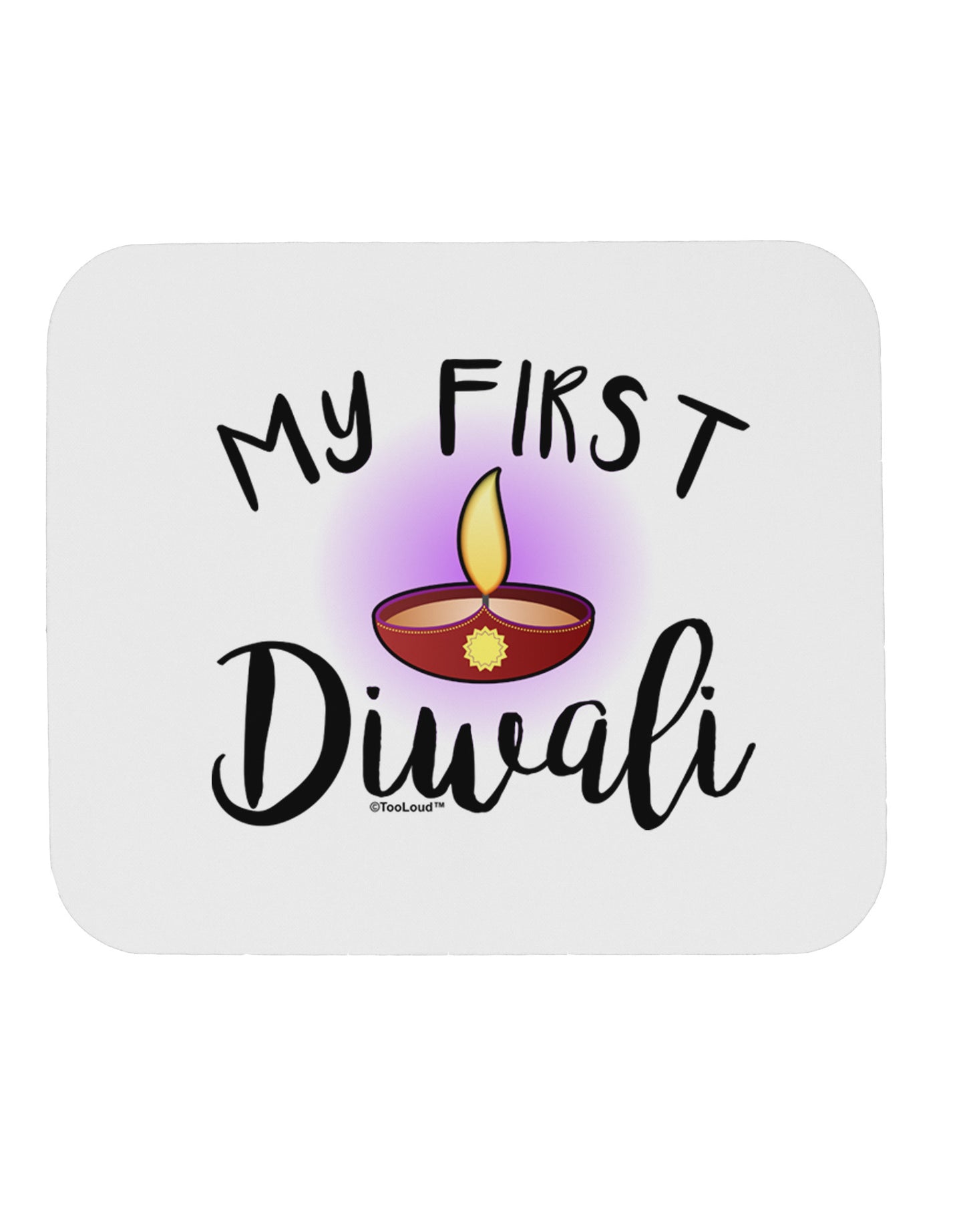 My First Diwali Mousepad by TooLoud-TooLoud-White-Davson Sales