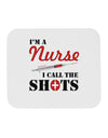Nurse - Call The Shots Mousepad-TooLoud-White-Davson Sales