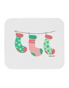 Cute Hanging Christmas Stockings Mousepad by TooLoud-TooLoud-White-Davson Sales