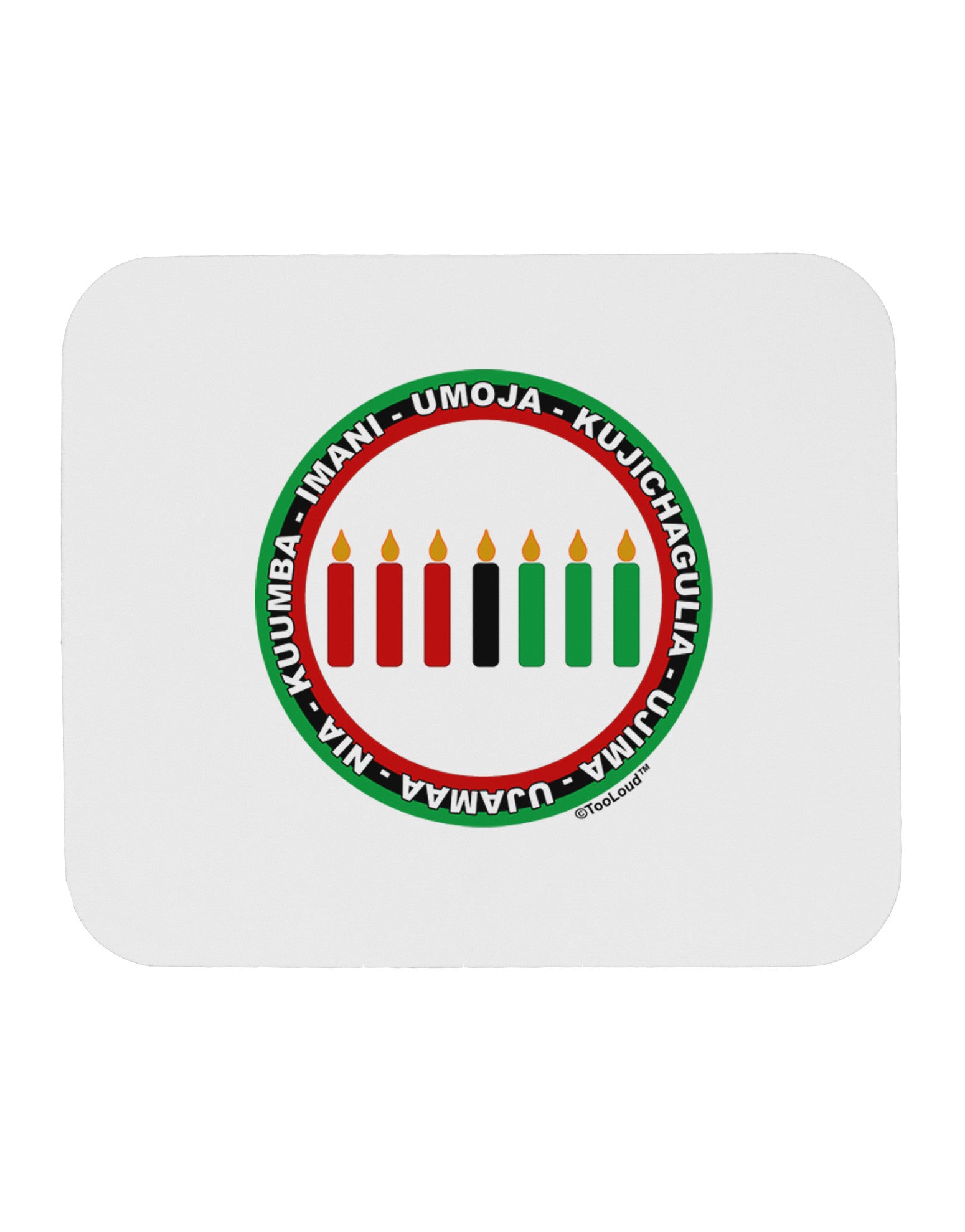 7 Principles Circle Mousepad-TooLoud-White-Davson Sales