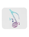 Music Note Typography Mousepad-TooLoud-White-Davson Sales