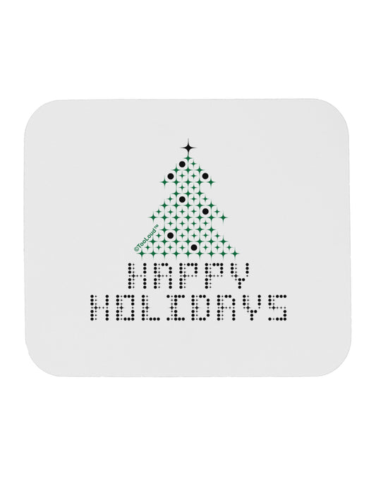 Happy Holidays Sparkles Mousepad-TooLoud-White-Davson Sales